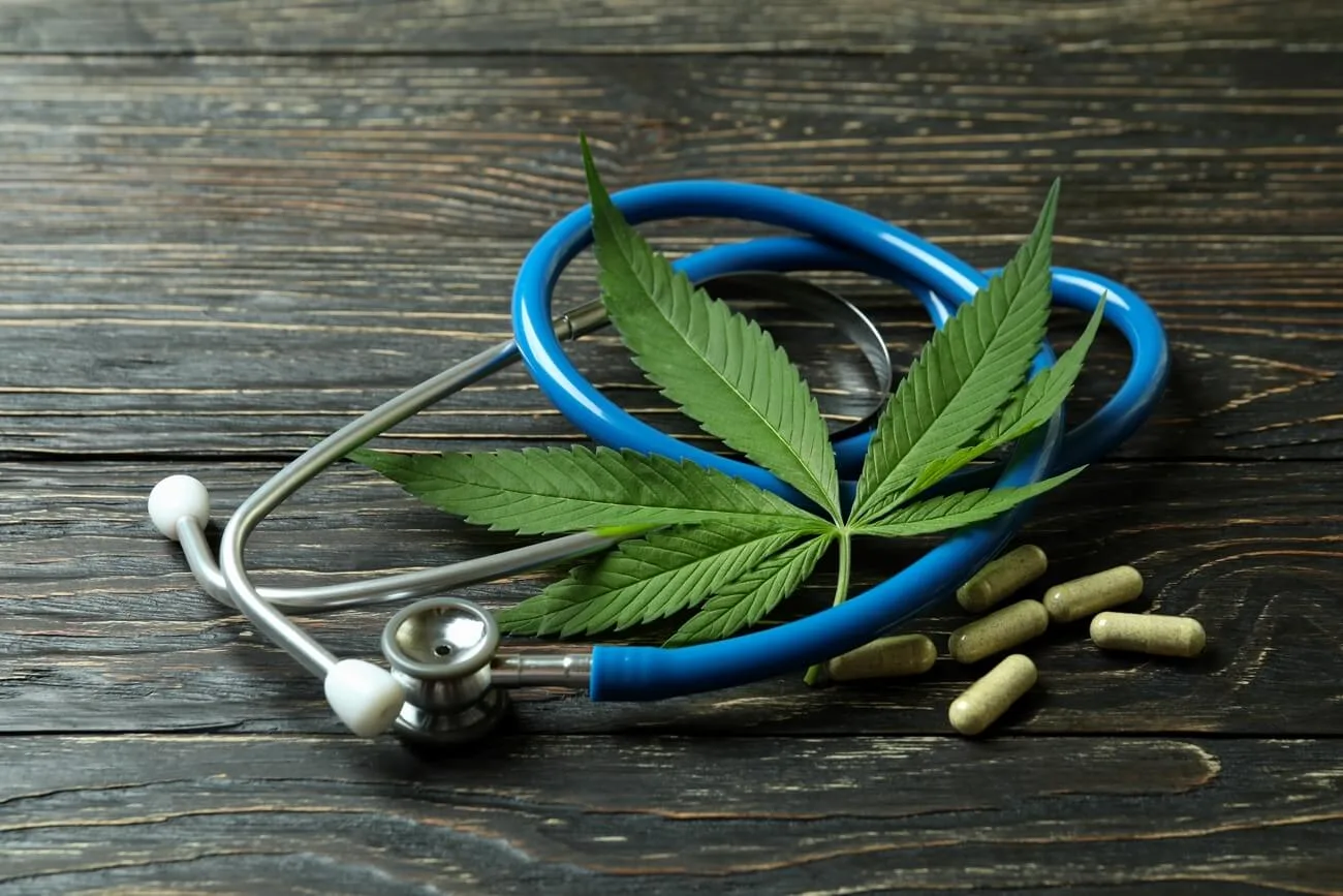 medicinal cannabis concept on rustic wooden backgr 2023 11 27 05 01 18 utc jpg